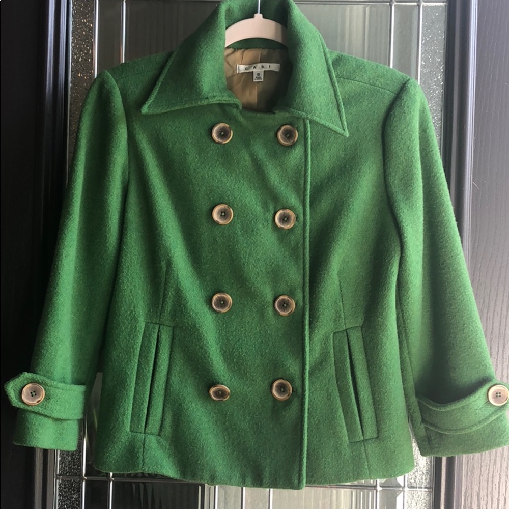 B2G1 CAbi Style 659 Pea Coat Clover Green
